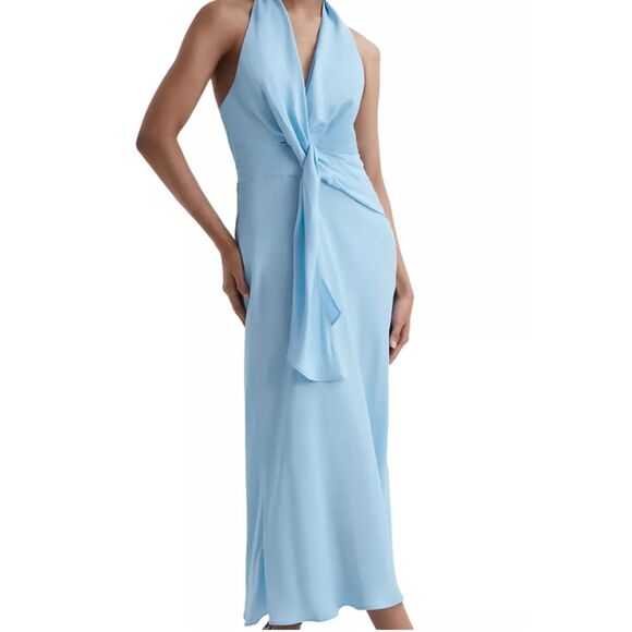 Reiss Dresses & Skirts - REISS Amber Drape Halter Dress - Size 14 - Runs Small - NWT